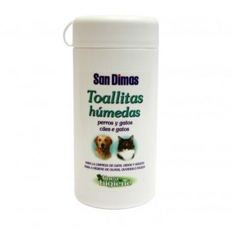 Toallitas limpiadoras multiusos para mascotas SANDIMAS - Envase