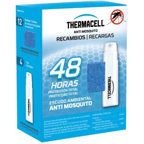 ThermaCell Anti Mosquitos Recambio 48 horas (12 pastillas, 4