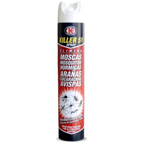 Killer 51 Spray Insecticida Total c/Permetrina - Bote 750 ml