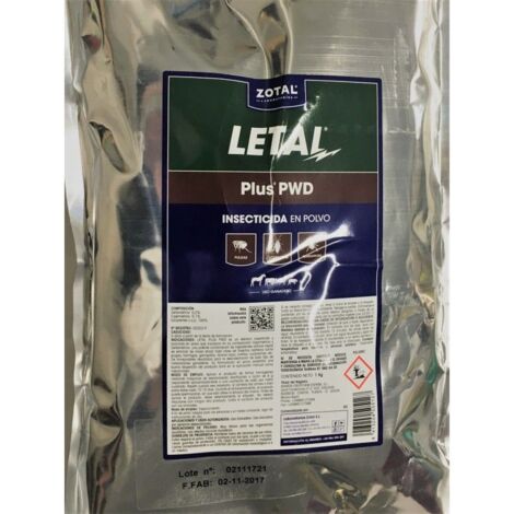 LETAL PLUS PWD Insecticida y Acaricida en Polvo. Bolsa 1 Kg