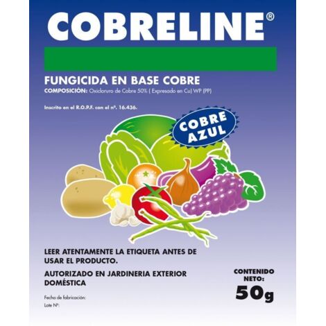 Massó Fungicida-Bactericida COBRELINE COBRE AZUL, Sobre 50 gr