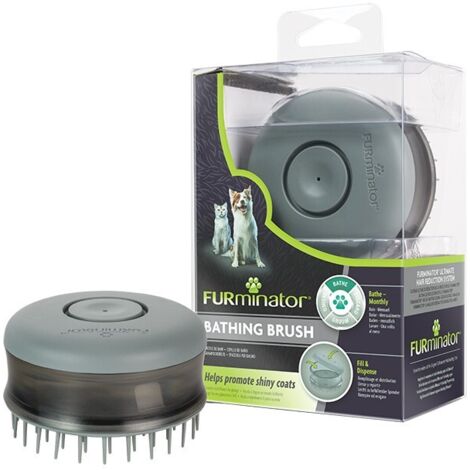 FURminator Cepillo de baño para perros y gatos, contribuye a un pelaje brillante (1/5)