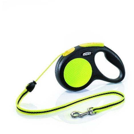 Correa para Perro Trixie flexi New NEON Amarillo Reflectante 5 m