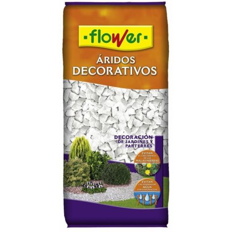 FLOWER STYLE Marmolina Blanca 12/18 para Decorar Macetas,