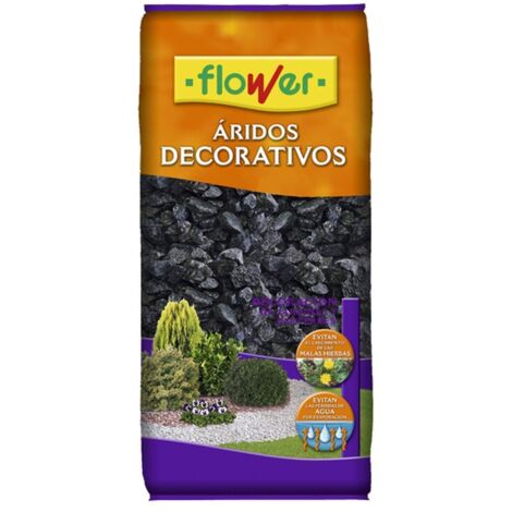 FLOWER STYLE Marmolina Negra 11/22 para Decorar Macetas,