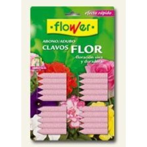 FLOWER Abono Clavos para Flores, Blister 20 uds (1/4)