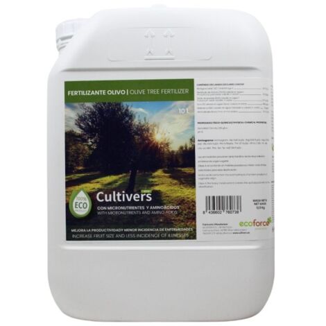 CULTIVERS Abono Olivo Líquido Ecológico 10 L
