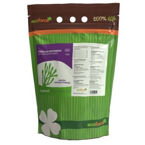 CULTIVERS Tierra de Diatomeas Molida Ecológica 5 kg