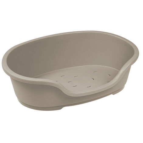 K&F CAMA DE PLÁSTICO PARA MASCOTAS - DOMUS MARRÓN L: 50 CM AN: 38 CM AL: 20 CM