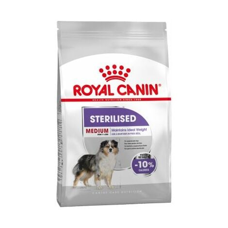 Dureza paso entregar Pienso ROYAL CANIN MEDIUM STERILISED perros adultos esterilizados de tamaño  mediano (A partir 1 año) - 3Kg