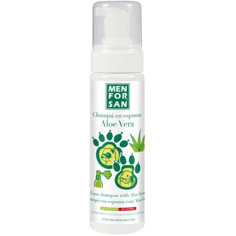 Champú en espuma MENFORSAN 200ml con aloe vera para roedores y
