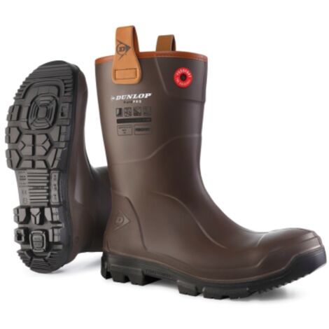 Dunlop Purofort RigPRO Dark Brown (LJ0HX42), Talla 38 EUR (5 UK), Media Caña (1/5)