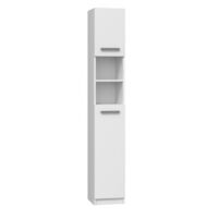 MARELLO - Badezimmersäule moderner Stil - 183x32x30 - 2 Türen+Regale