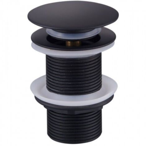 Set De Vidange Noir Mat Avenarius – Écoulement Permanent Sans Trop-plein – Pour évier Design