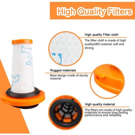 Filtre pour Rowenta X-FORCE FLEX 9.60, Filtres pour Rowenta X-FORCE FLEX 9.60 et X-NANO ESSENTIAL RH20xx