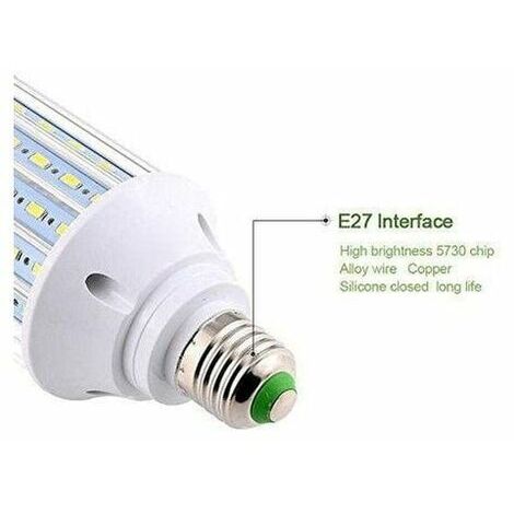 Ampoule Led, E27 60W 6000K 550W Ampoule de haute puissance en aluminium de conversion équivalente, AC85-265V, réverbère de LED, 360 degrés projecteur