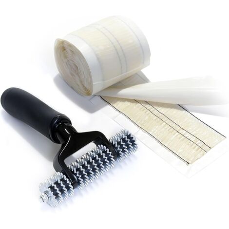 Kit de Réparation de Moquette à Froid avec Roulette Étoilée 12,7 cm et Ruban Adhésif Double Face 4,9 m – Usage Maison et Bureau (1/5)