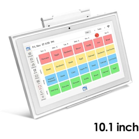 AI Calendrier Numérique Mural Tactile 10.1" Full HD - Organisateur Familial Connecté Wi-Fi avec Planificateur, Appels SOS et Cadre Photo (1/5)