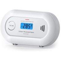 Détecteur de Monoxyde de Carbone Portable – Capteur CO 10 Ans, Batterie Remplaçable 5 Ans – Alarme Sonore et Visuelle 85 dB, Haute Sensibilité, Conception Antidéflagrante