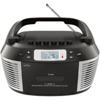 Système Stéréo Multifonction Portable avec Lecteur CD, Bluetooth, Cassette (Lecture/Enregistrement), Radio AM/FM, USB et Télécommande - Pour l'Apprentissage et le Divertissement