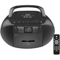 Platine Tout en Un Portable : Radio-CD, Cassette, Bluetooth, USB et Radio AM/FM
