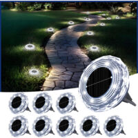 Lumières de Jardin Solaires Enterrées – Brillance Diamant et Étanchéité Totale pour Jardin et Terrasse Étanche