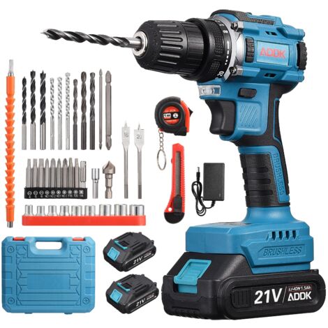 21V Perceuse à percussion sans fil portable alimentée par batterie