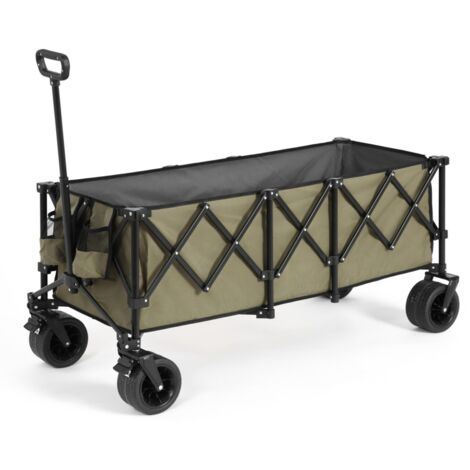 Chariot Pliable Shopping - Tissu Oxford 600D, Cadre Acier, Roues - Léger Et Lavable