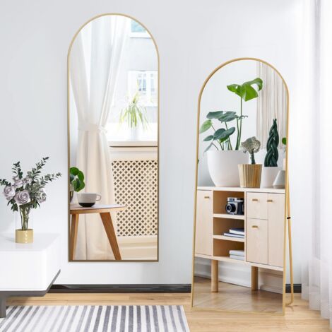 Baroni Home Miroir de Sol avec Structure en Acier, Miroir Rectangulaire Pleine Figure avec Support Pliable avec Cadre Décoré en Bois, Miroir de Chambre, Boucles Blanches, 40x150 cm Baroni Home Miroir de Sol avec Structure en Acier, Miroir Rectangulaire Pleine Figure avec Support Pliable avec Cadre Décoré en Bois, Miroir de Chambre, Boucles Blanches, 40x150 cm