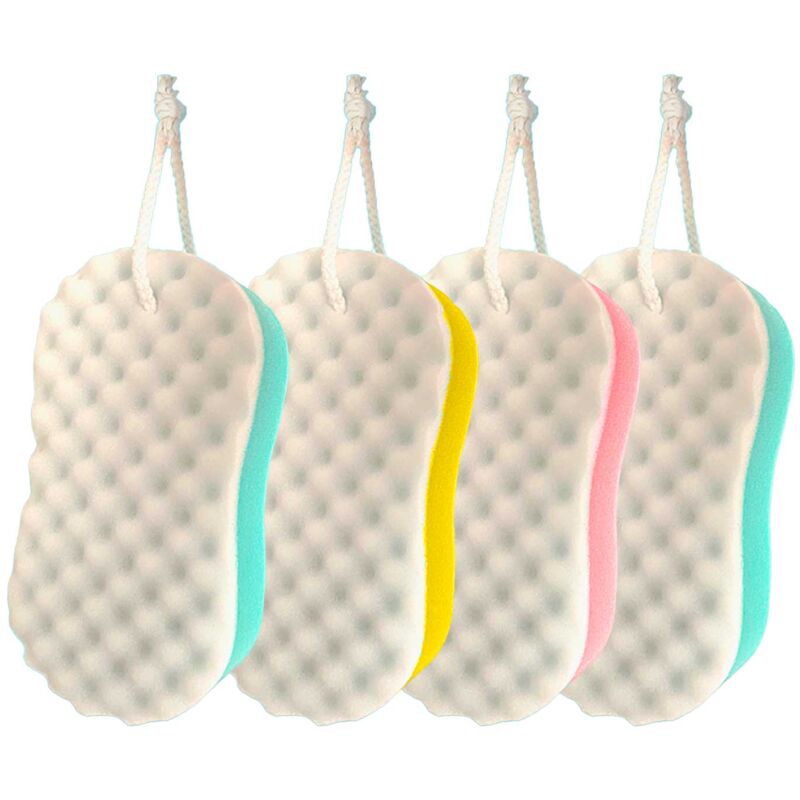 3 Spugne Konjac Naturali Per Bambini E Adulti, Morbide, Biodegradabili, Colorate, Per Il Bagno, Ipoallergeniche - 3