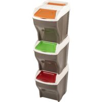 Contenitore Per Riciclo Plastica 62 Litri - Bidone Raccolta Differenziata 30x38x55cm - Foto 13