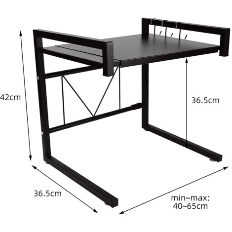 Rack Estensibile Salvaspazio LANTUS Supporto Per Forno A Microonde Allungabile,Rack Per Forno A Ripiano Microonde