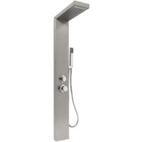 Pannello Doccia Acciaio Inox,Colonna Doccia Idromassaggio,con doccetta-in acciaio inox spazzolato