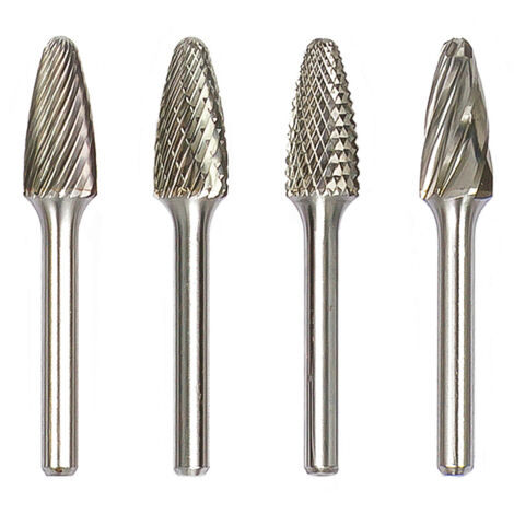 Fraise Rotative Euroboor RB.F1206, Type Arbre F, Double Coupe, pour Acier, Inox, Bronze, 12mm - Idéale pour Précision et Durabilité, Facile à transporter dans son étui en plastique. (1/5)