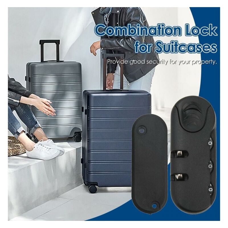 Serrure - Barillet,Nouveau Cadenas Multicolore Pour Valise, Mini Outil De Sécurité De Voyage