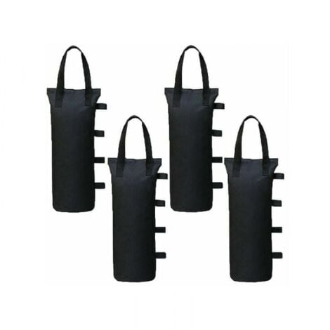 Lot de 4 Poids de Gazebo pour Tonnelle et Pavillon, Sac de Lestage Sable pour Jambes, Tentes Pare-Soleil, Parasol，15 x 50CM