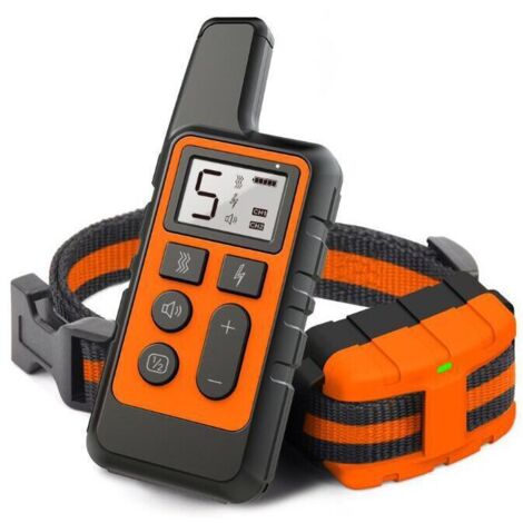 Collier de dressage pour chien, collier électrique rechargeable étanche, télécommande 500 mètres, collier de dressage (1/4)