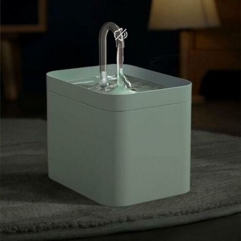 Fontaine À Eau pour Chat, Ultra Silencieuse 1.5 L Fontaine A Eau Chat sans Fil, Chat Fontaine d'eau pour Animaux De Compagnie avec Filtre pour Chats Oiseaux Chiens