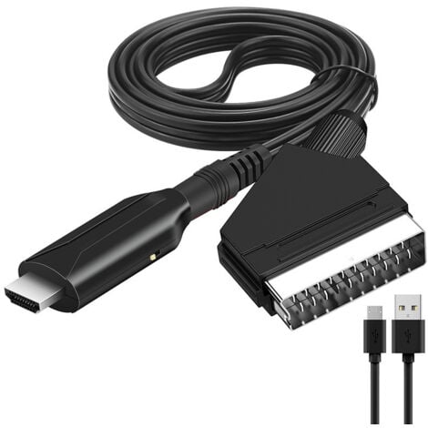 Convertisseur péritel vers Hdmi adaptateur Audio vidéo pour Hdtv/dvd/décodeur/ps3/pal/ntsc Starlight