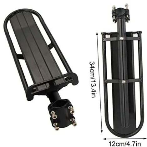 Porte-bagages Vélo Arrière Universel Réglable - Support En Alliage D'aluminium - Charge Max 10 Kg - Installation Rapide