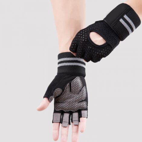 Gants De Sport Antidérapants Pour Haltérophilie, Fitness Et Musculation - Homme