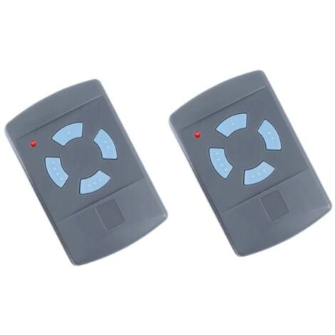 2PACK Télécommande de Garage Sdre HSM4 868 MHz avec 4 Boutons Couleur Bleue Remplacer Les émetteurs Hormann 868 MHz HS4 HSM2 HSP4 868 HS1 868 Tubauto HSM4 868 Tubauto HS4 868Fréquence