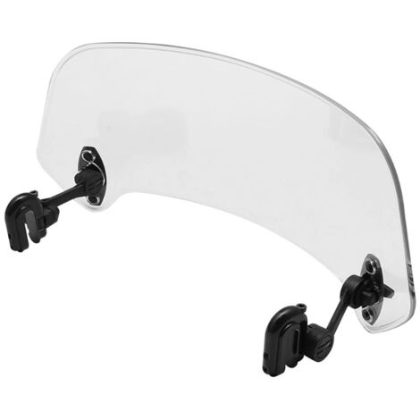 Extension Pare-brise Moto – Aileron Surélevé En Acrylique Transparent | Protection Vent Renforcée | Compatible La Plupart Dirt & Racing