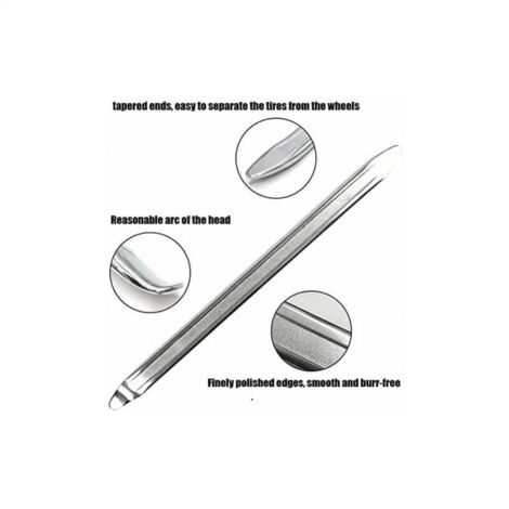 3pcs levier de pneu, leviers de pneu en acier au manganèse de 30 cm outils de réparation de démonte-pneu pour vélo, moto, voiture, changement de pneu (argent)