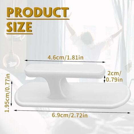 Lot De 8 Clips De Fixation Pour Stores - Transparents, Sécurisés Pour Chaînes Et Cordons, Installation Facile - 4