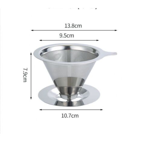 AIYING Filtre à Café Réutilisable, 1/2/3/5 Pièces Filtre Café Permanent, Filtres à Style Cône Taille 4 Pour 8 à 12 Tasses, Va Au Lave-Vaisselle, Filtre Permanent Pour Camping Voyage Bureau Domicile