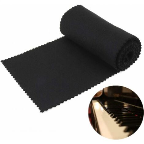 Housse De Clavier Pour Piano électrique 133cm - Tissu Anti-poussière Lavable, Protection Clavier | Enroulable, Noir