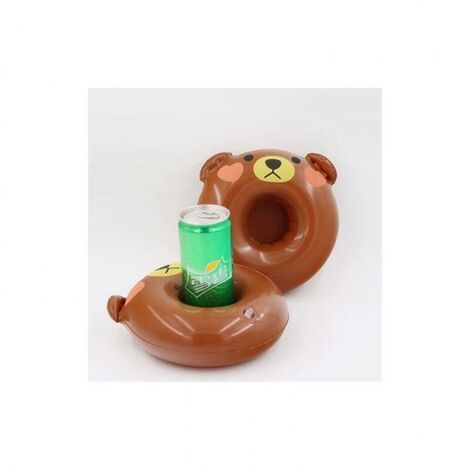 Porte-Boissons Gonflable, Fyvadio 9 pièces Porte Gobelet Gonflable avec Pompe à Air, Porte-Gobelet Flottant pour Bain, Porte-Gobelet Gonflable pour Fête de Piscine Familiale pour Enfants