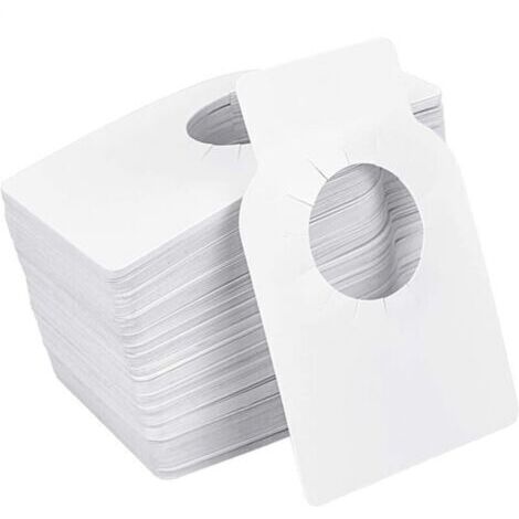 Cyslmuk – Lot de 100 étiquettes réutilisables pour bouteilles de vin – PVC vierge 5.7x8.9cm – Identification facile des vins – Pour caves et événements (1/5)