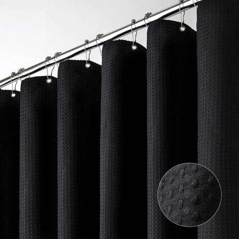 Home Queen Rideau Occultant à œillets Pour Fenêtre De Salon, Cantonnière Courte, Café, 137,2 X 45,7 Cm (l X L), Noir